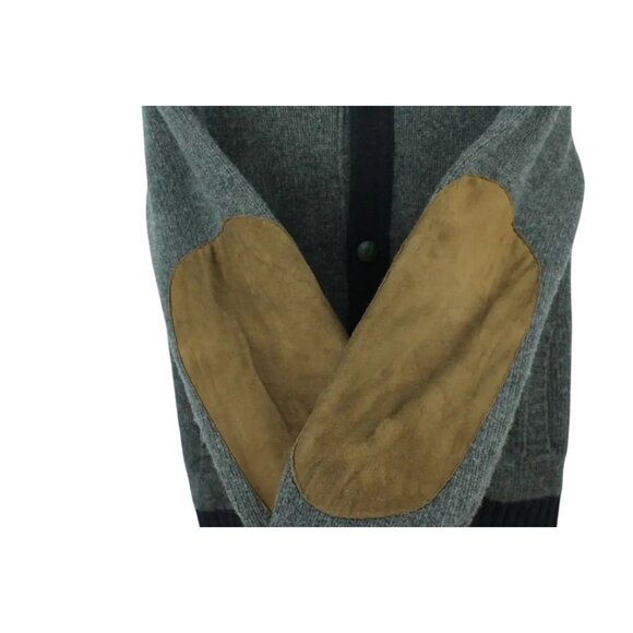 Etro XL Mens Wool & Goatskin Cardigan Sweater - Picture 5 of 10